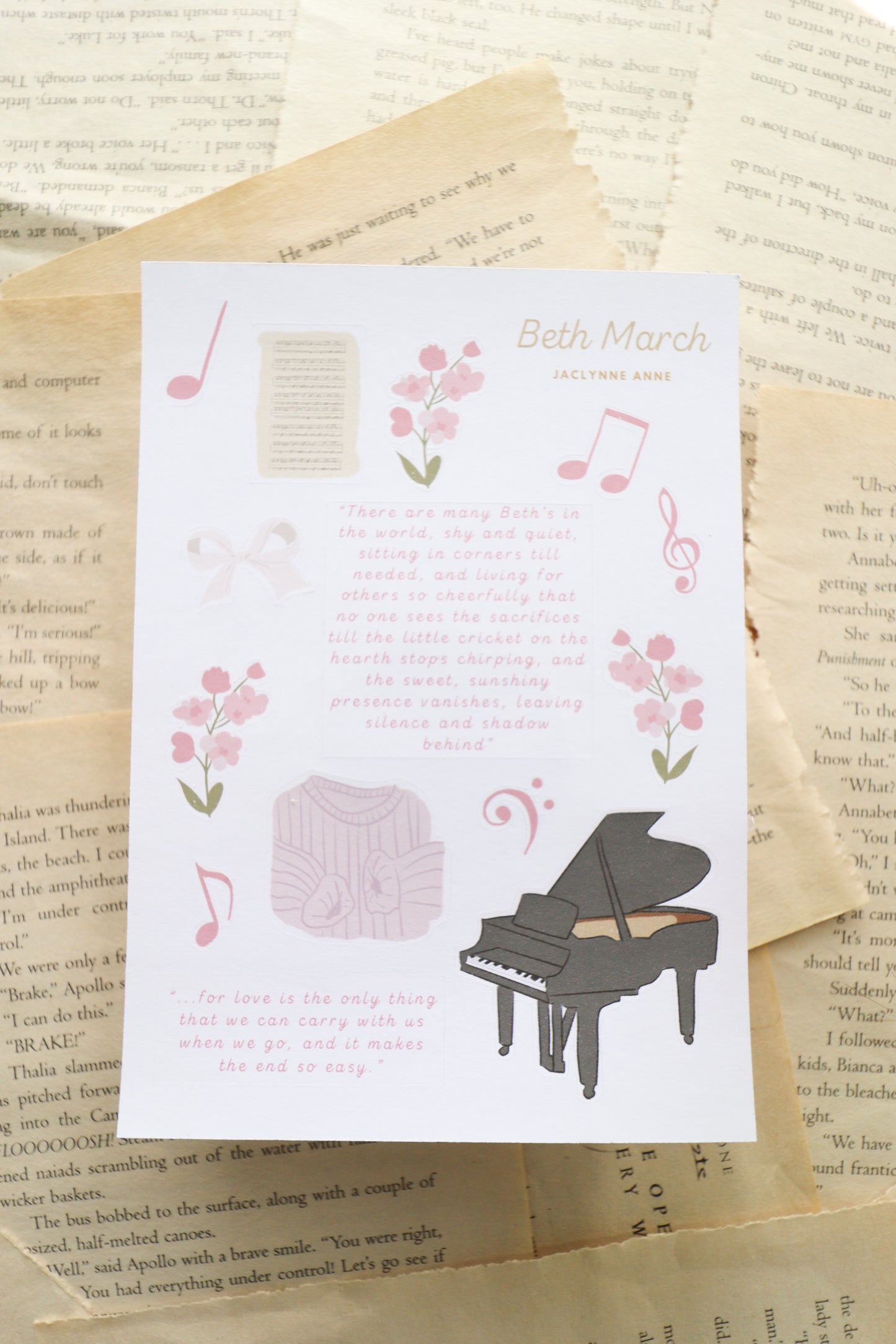 Beth March Sticker Sheet