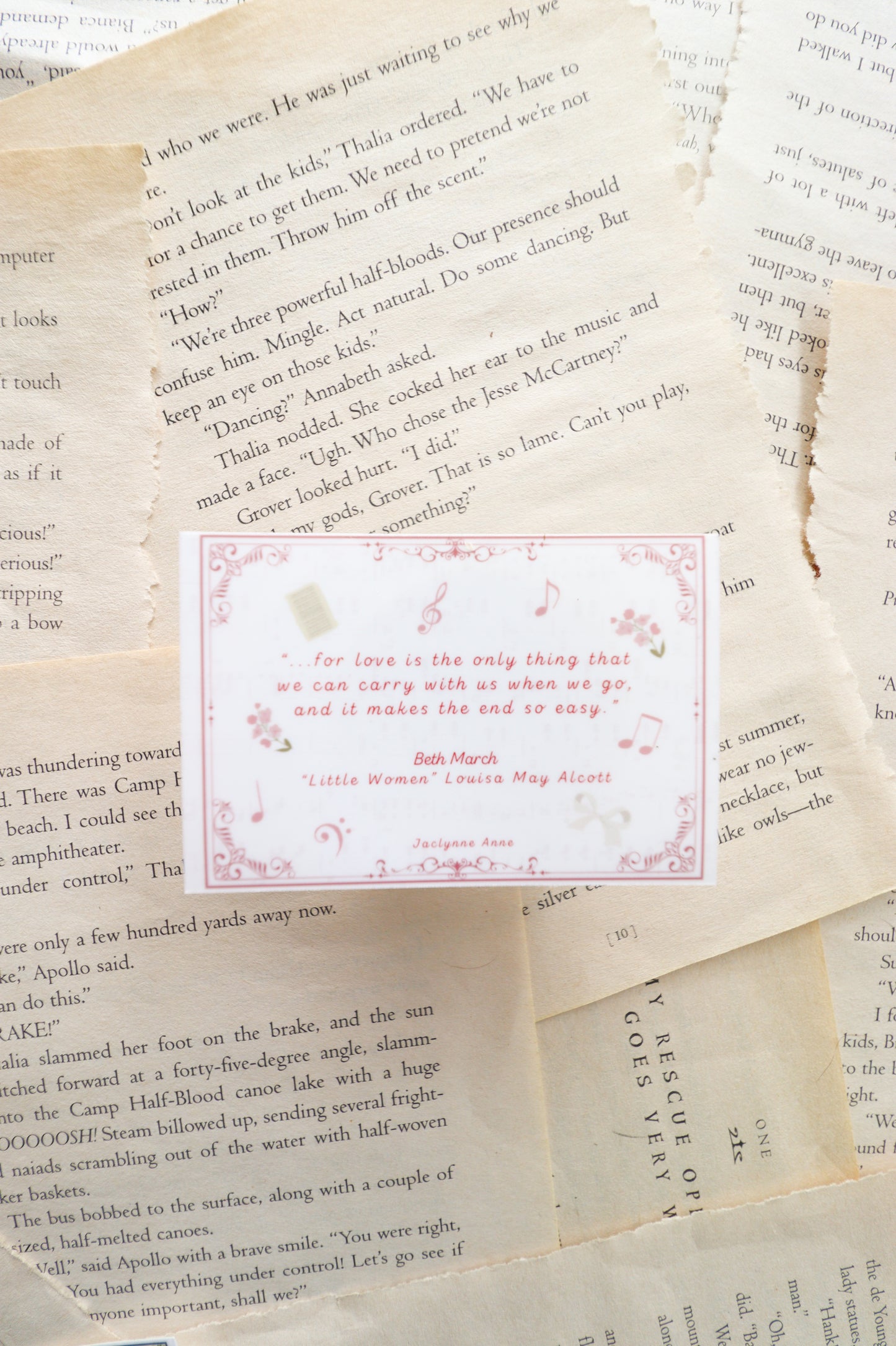 Love is the only thing Beth March Vinyl Sticker