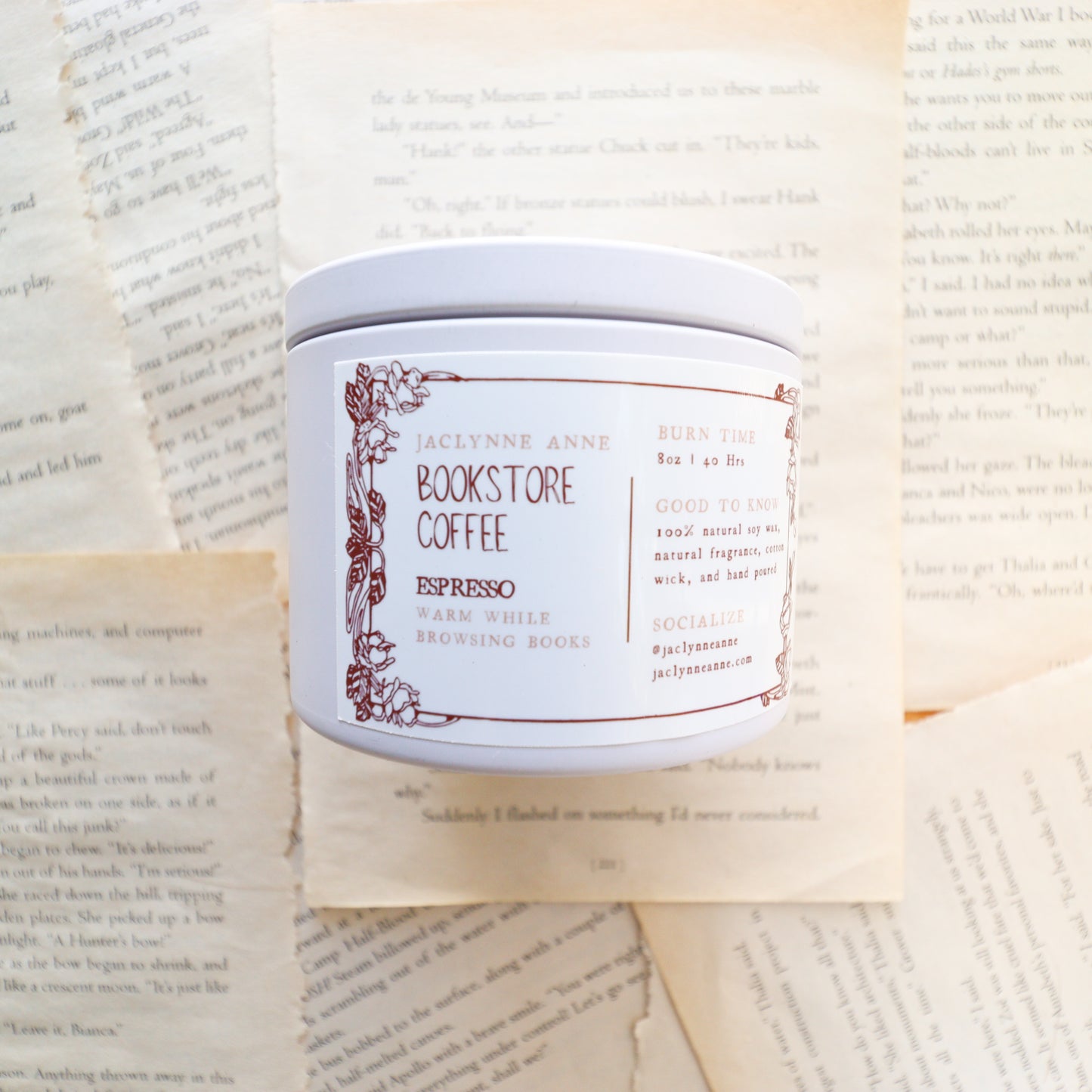 The Bookstore's Coffee Espresso Scented Candle