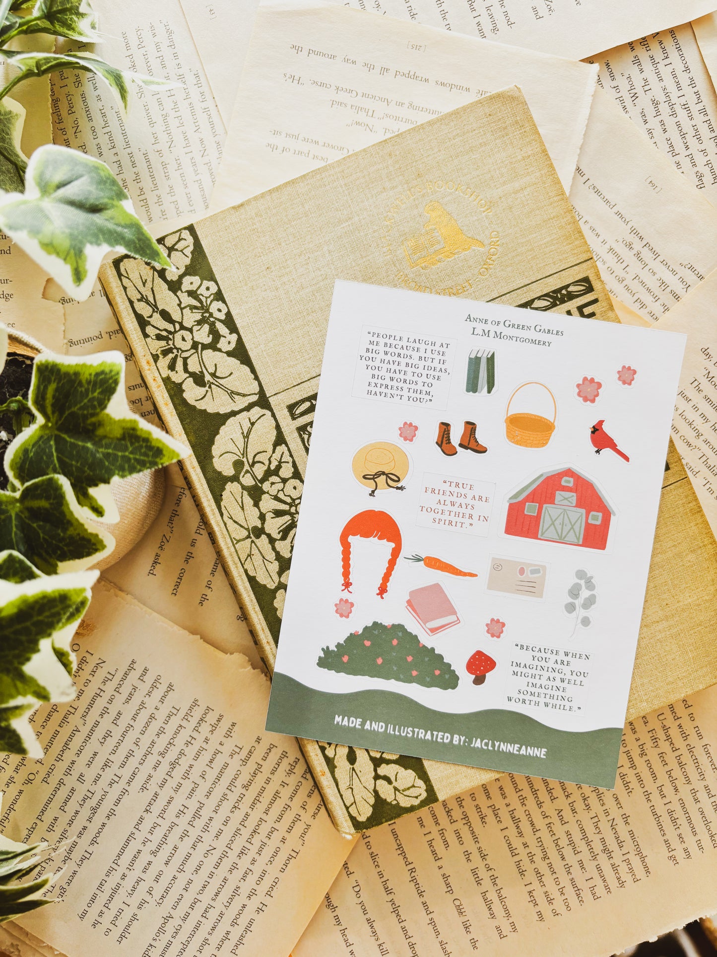 Anne of Green Gables Sticker Sheet