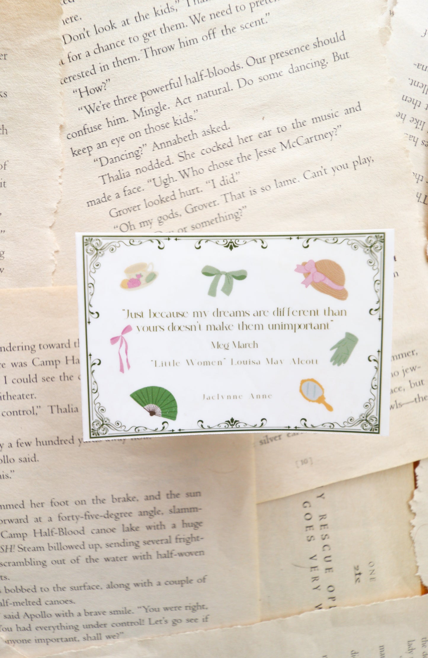 Dreams are Important Meg March Vinyl Sticker