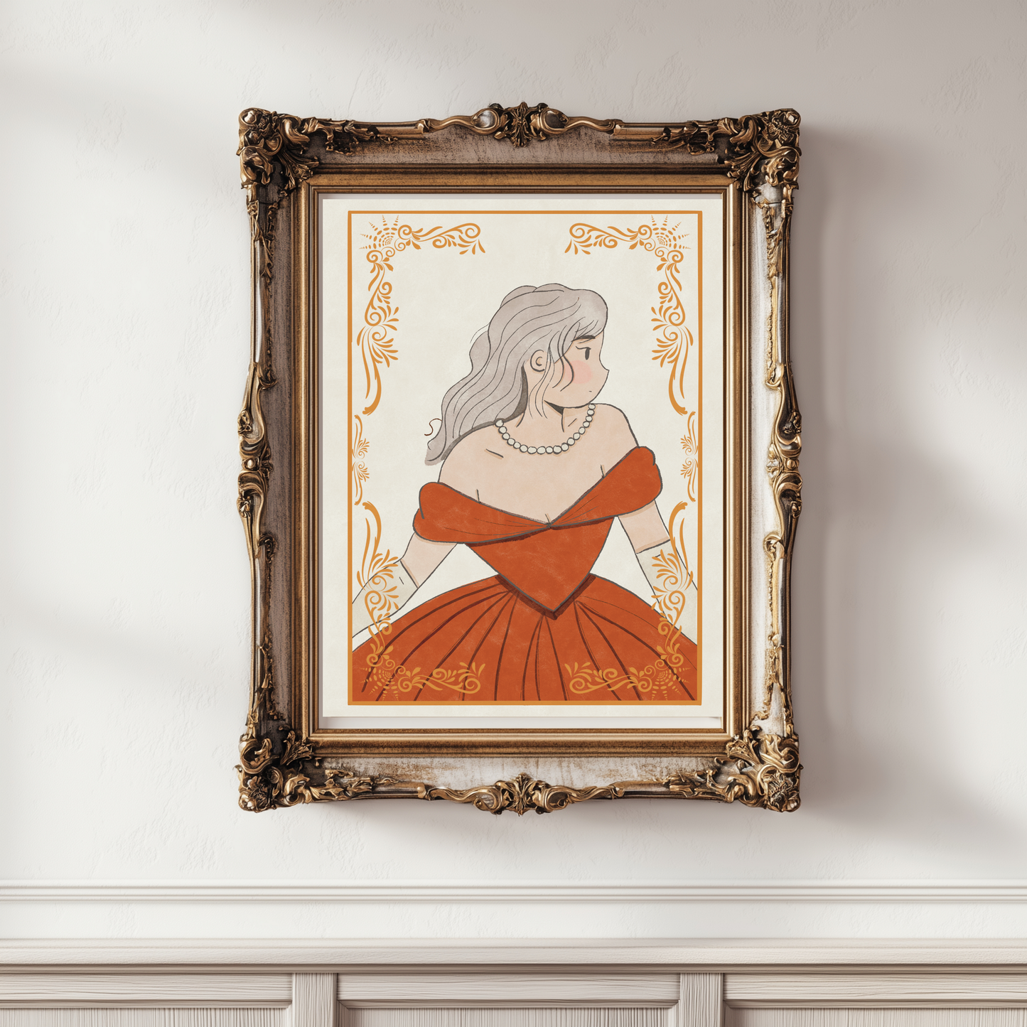 Ballroom Girl Art Print