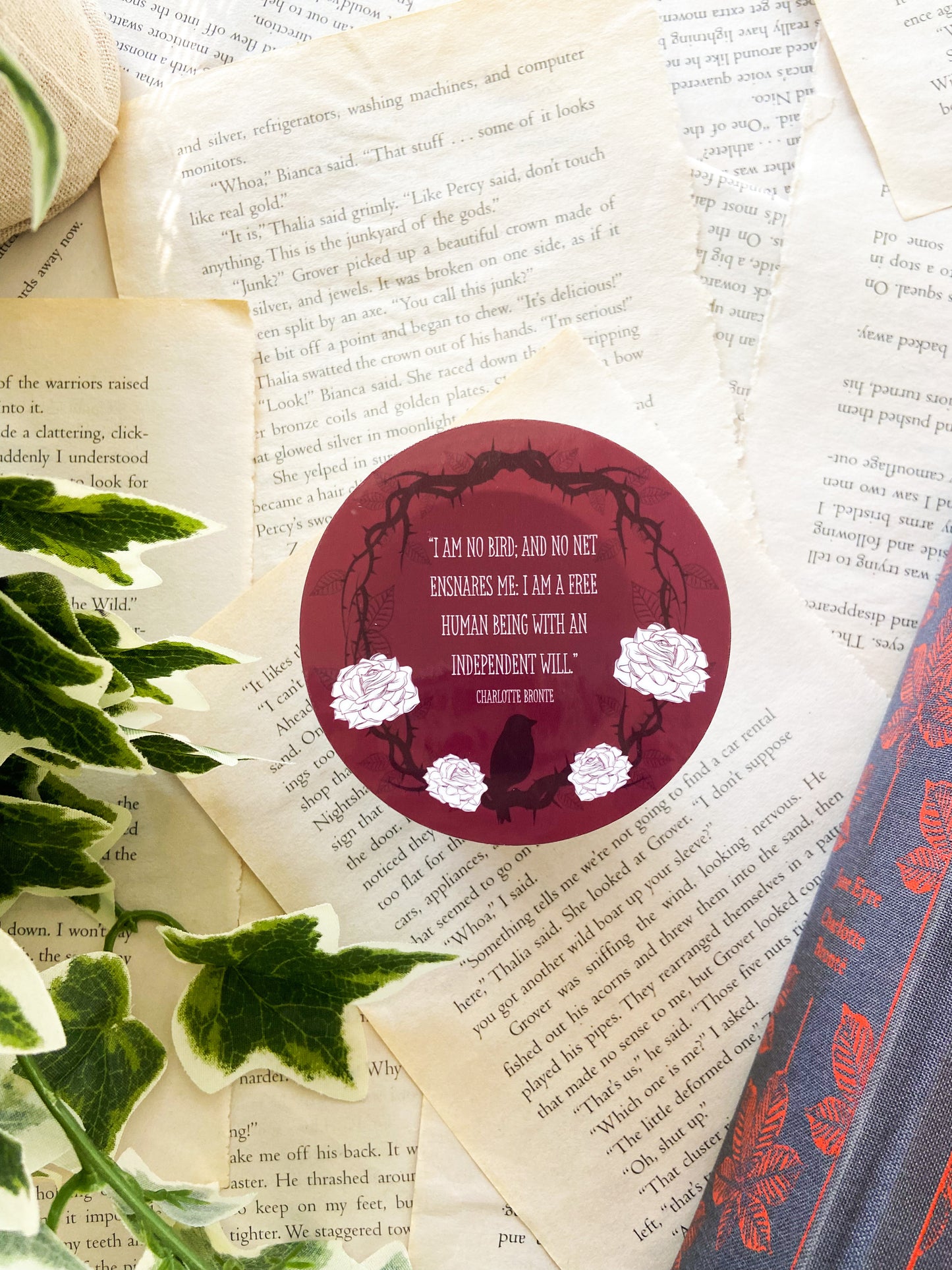 I am no Bird Jane Eyre Vinyl Sticker