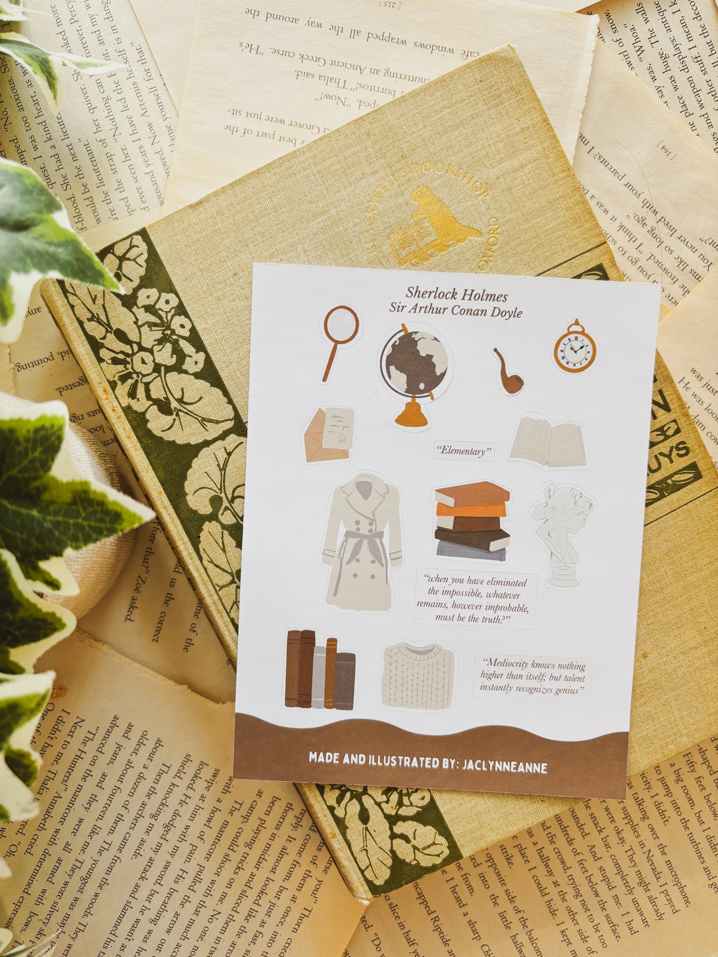 Sherlock Holmes Sticker Sheet
