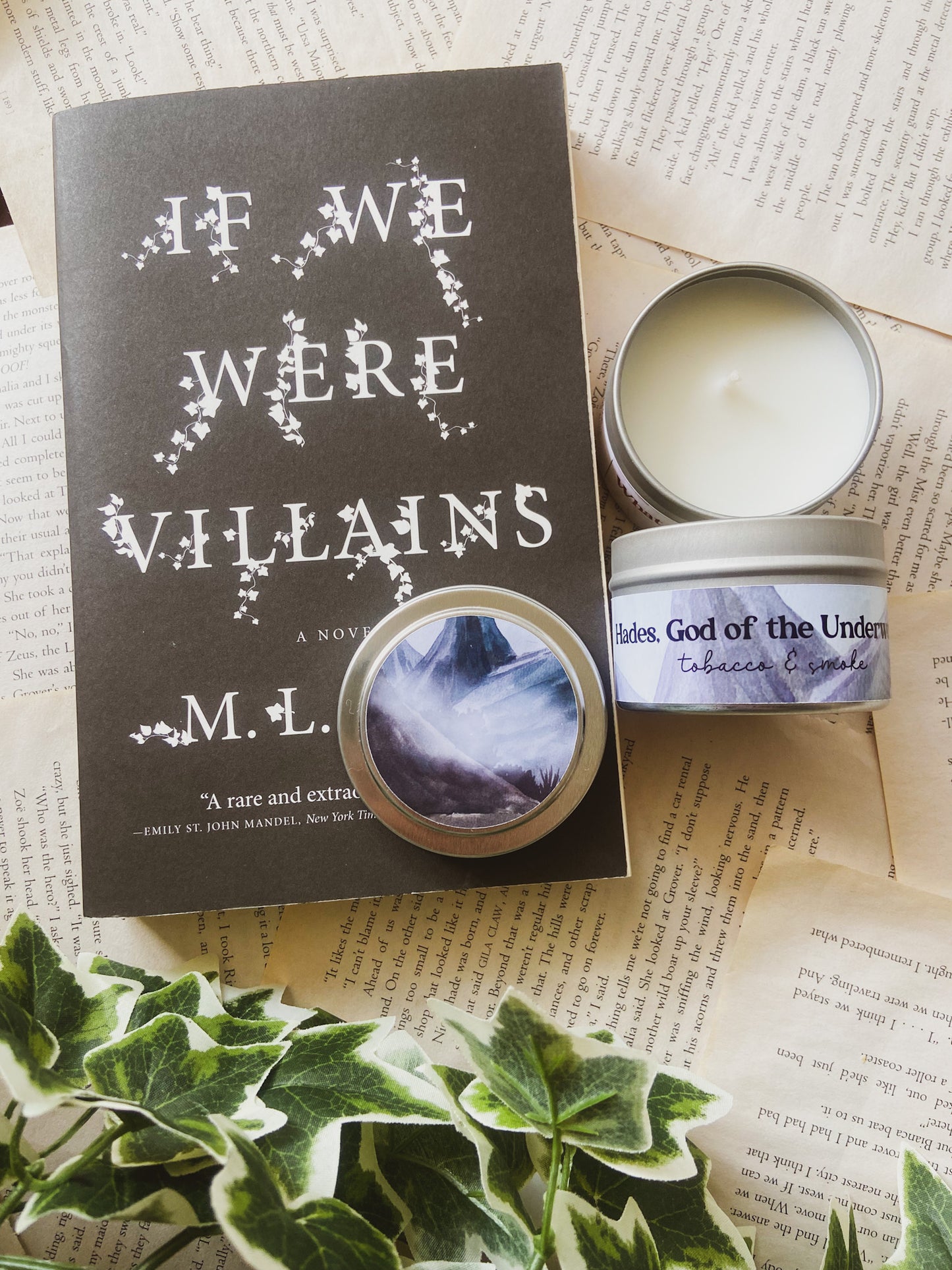 Vanilla & Tobacco Candle Inspired by Hades God of the Underworld