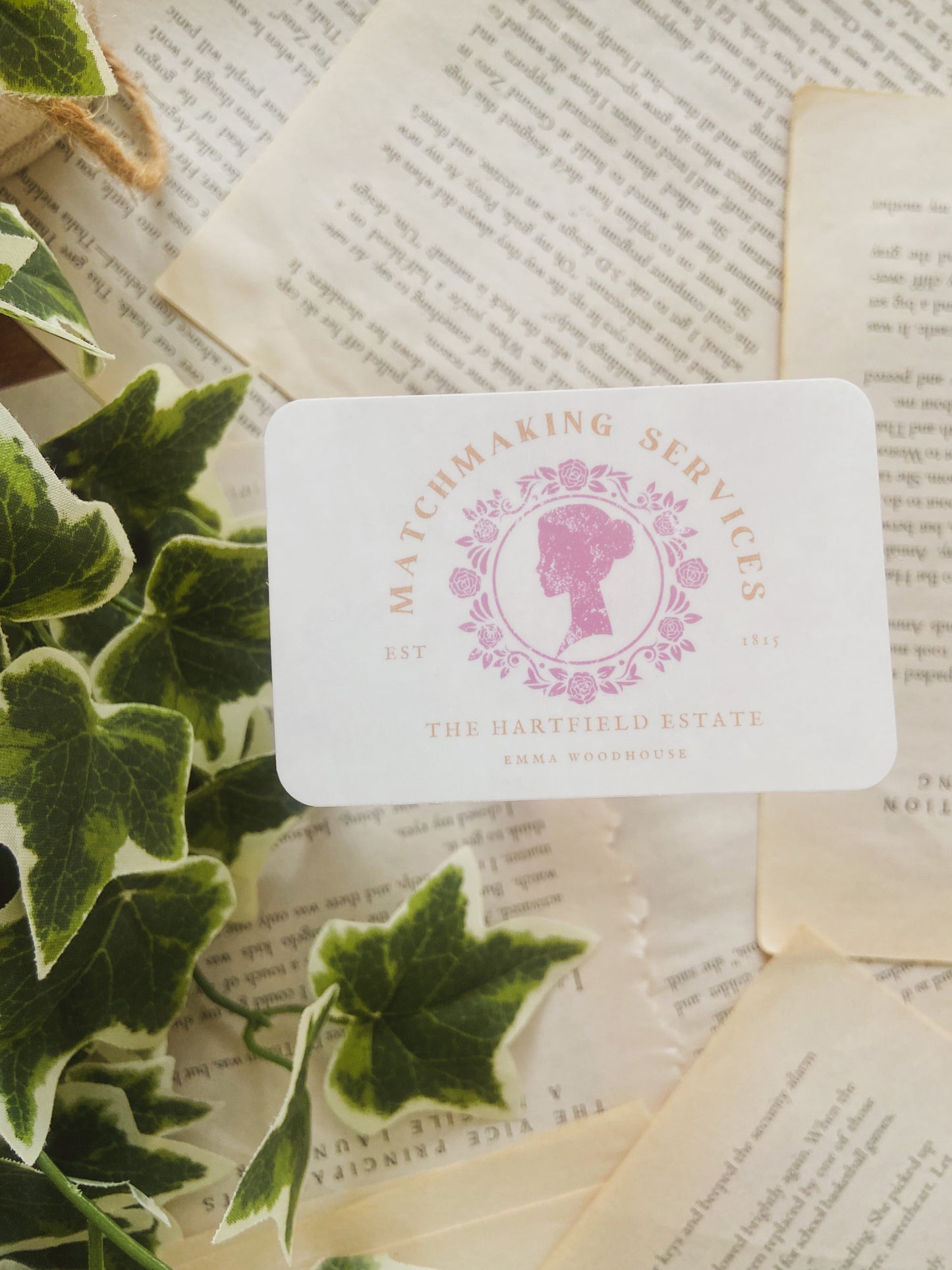 Emma's Matchmaking Services Vinyl Sticker