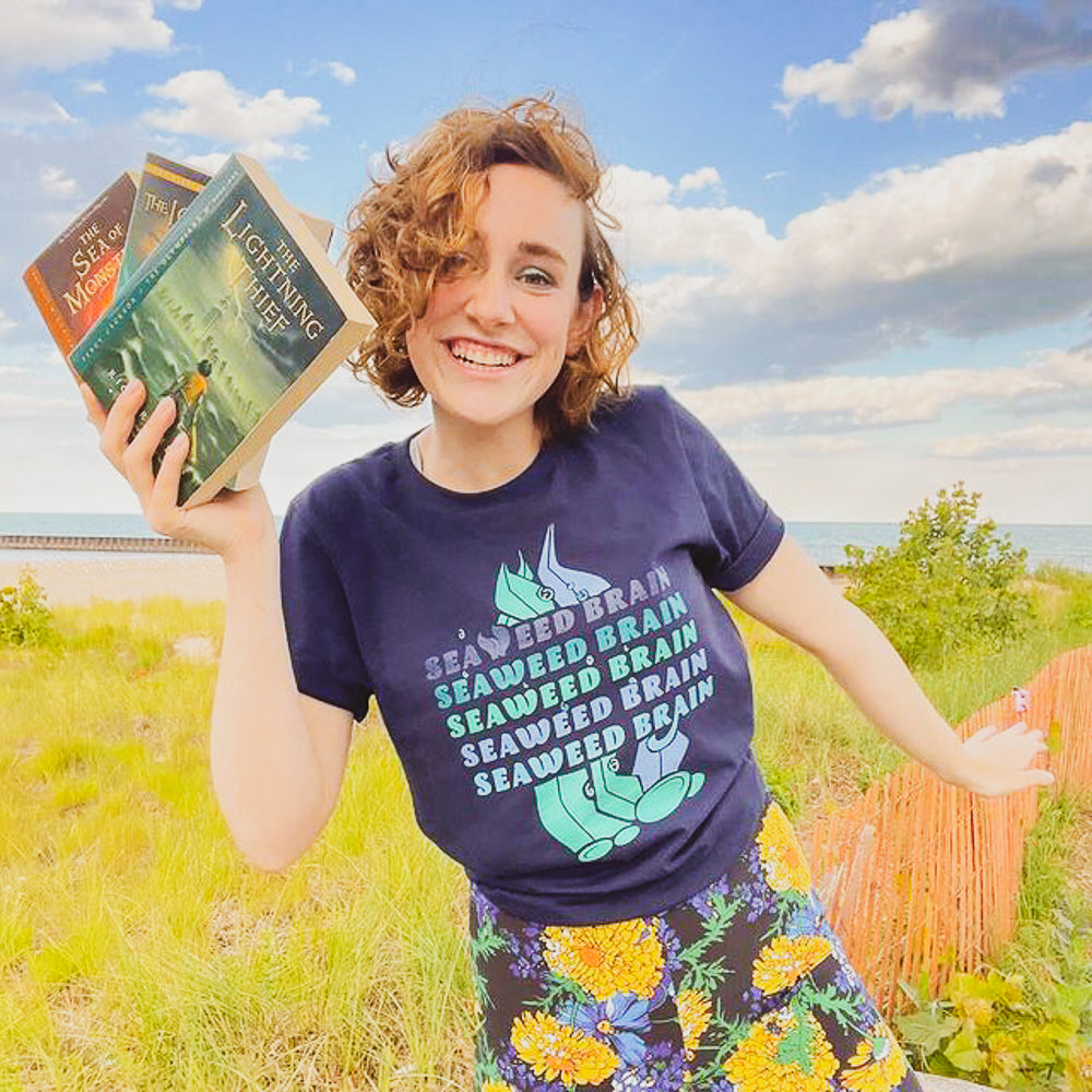 Seaweed Brain Book Unisex Tee