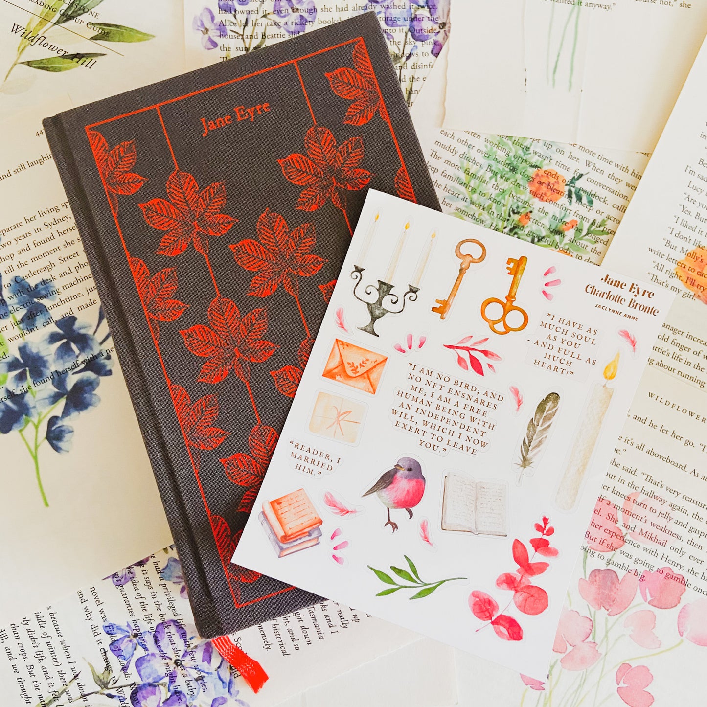 Jane Eyre Sticker Sheet