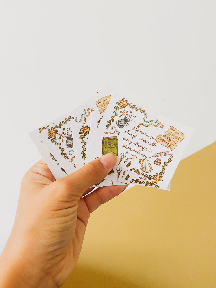 Courage Rising Vinyl Sticker