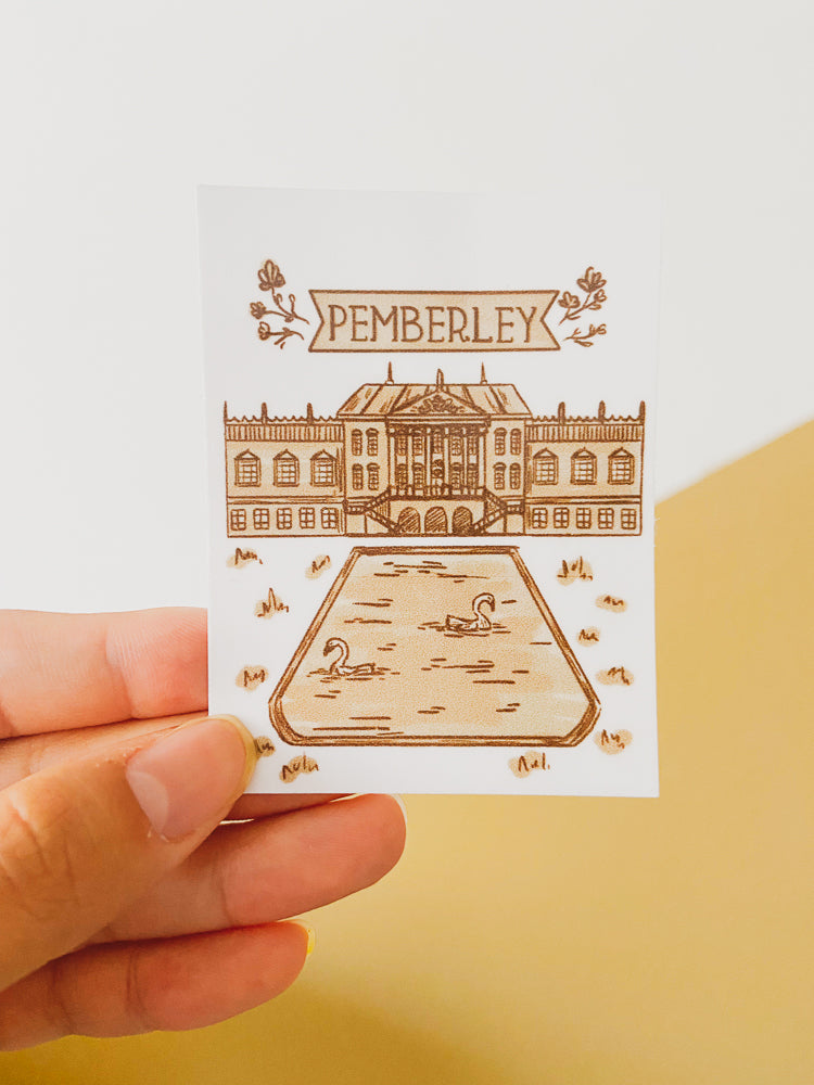 Pemberley Vinyl Sticker