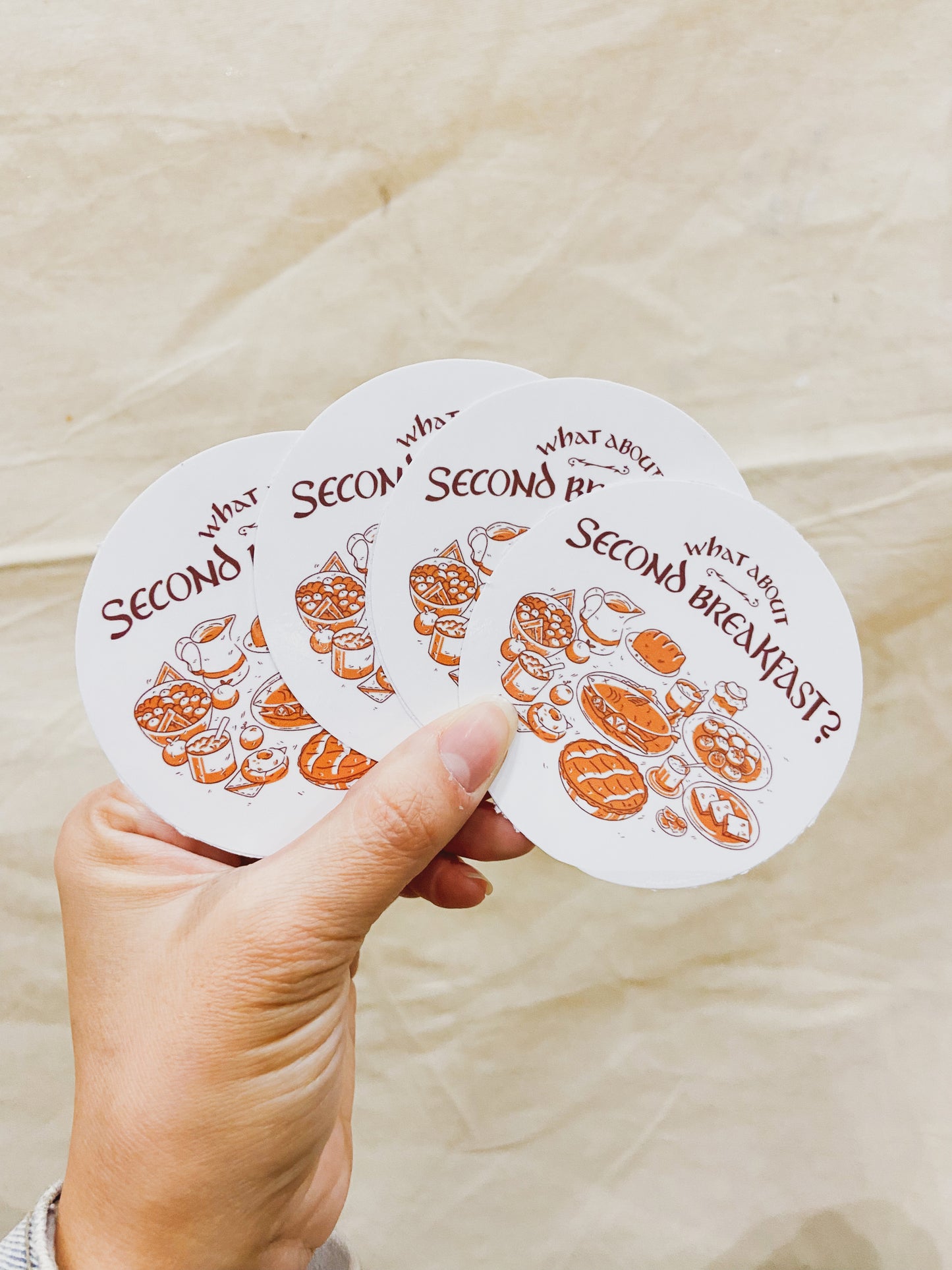 What About Second Breakfast? Vinyl Sticker
