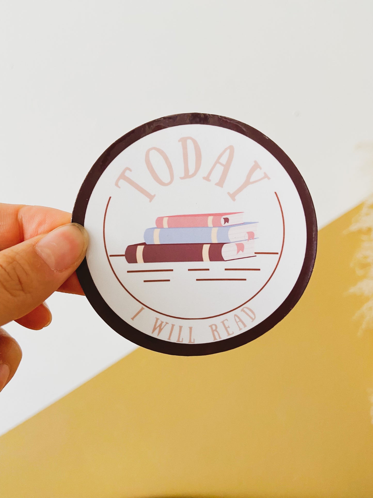 Today I Will Read Vinyl Sticker