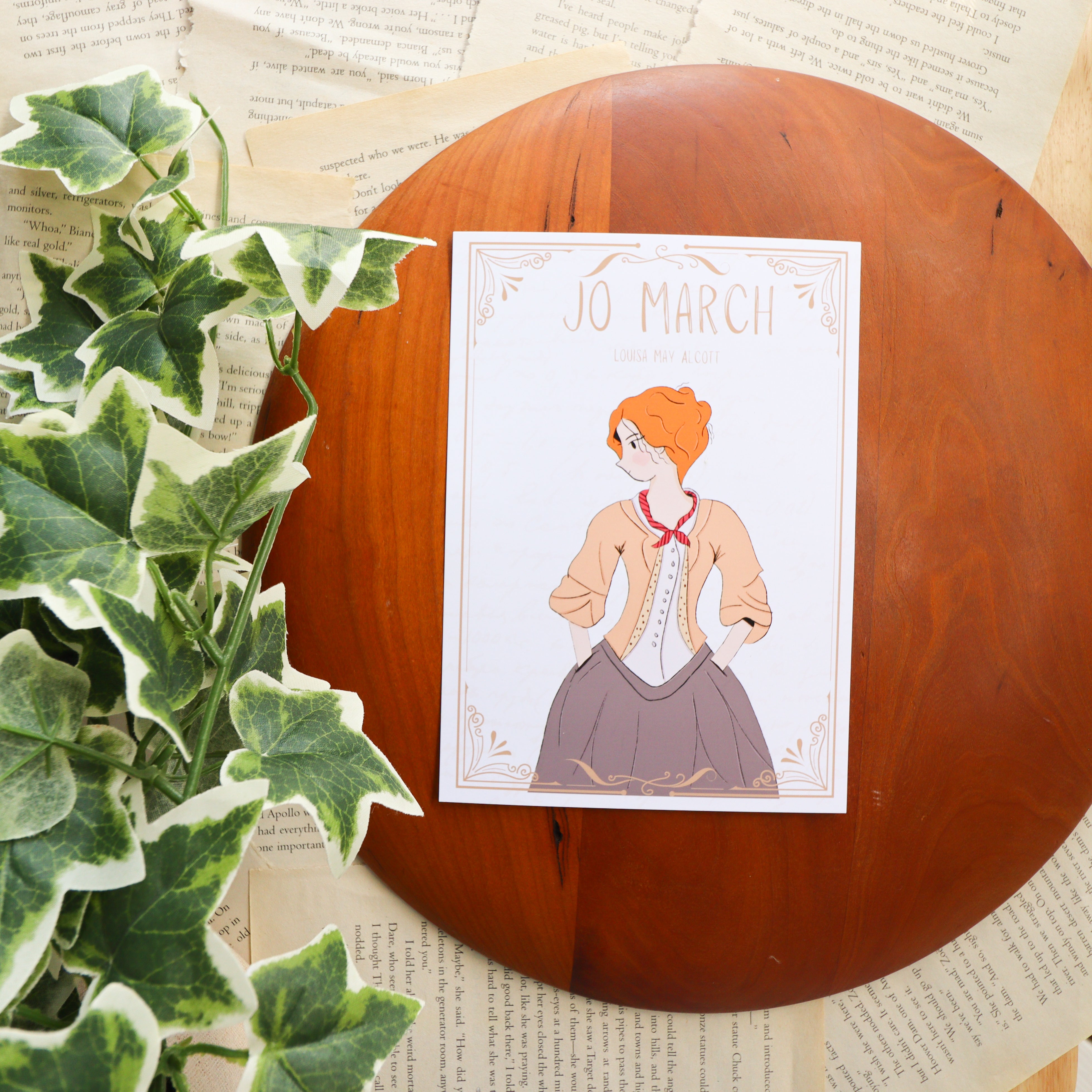 Jo March Sticker Jo March Portrait Art Print – Jaclynne Anne