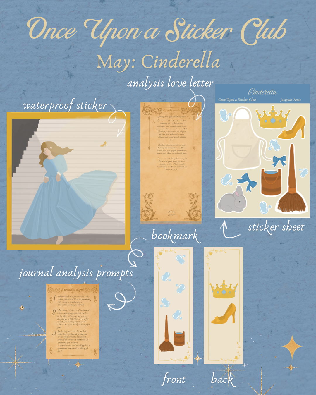 Once Upon a Sticker Club: a monthly snail mail club