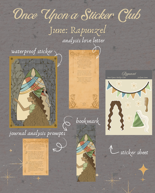 Once Upon a Sticker Club: a monthly snail mail club