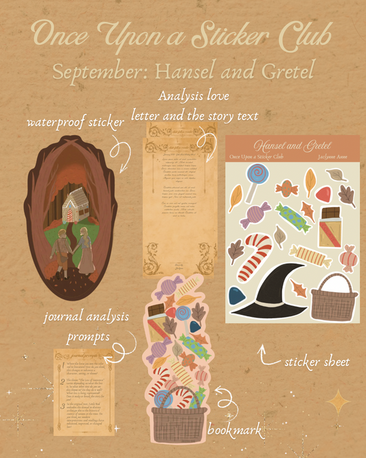 Once Upon a Sticker Club: a monthly snail mail club