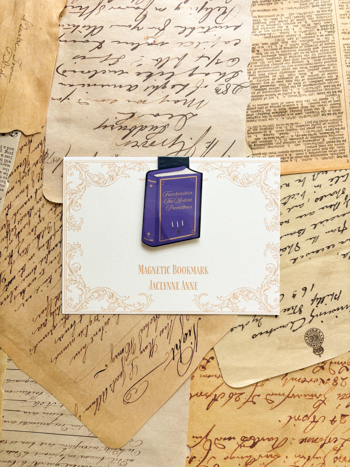 Frankenstein Book Magnetic Bookmark