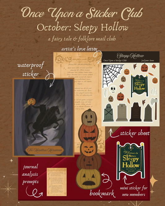 Once Upon a Sticker Club: a monthly snail mail club