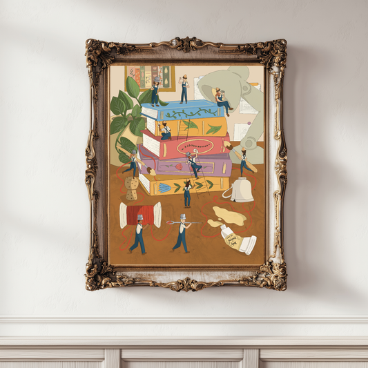 Little Borrowers Art Print