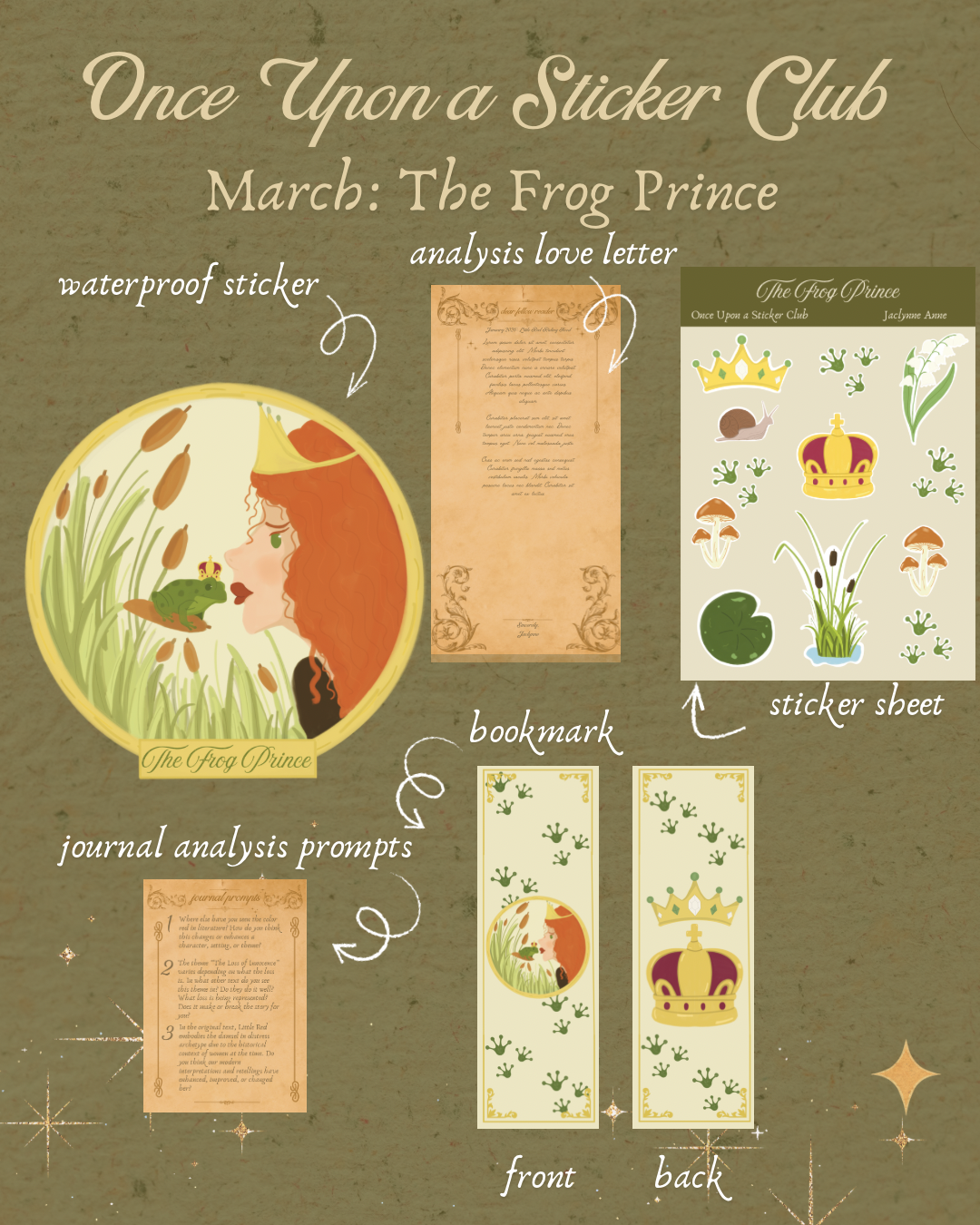 Once Upon a Sticker Club: a monthly snail mail club