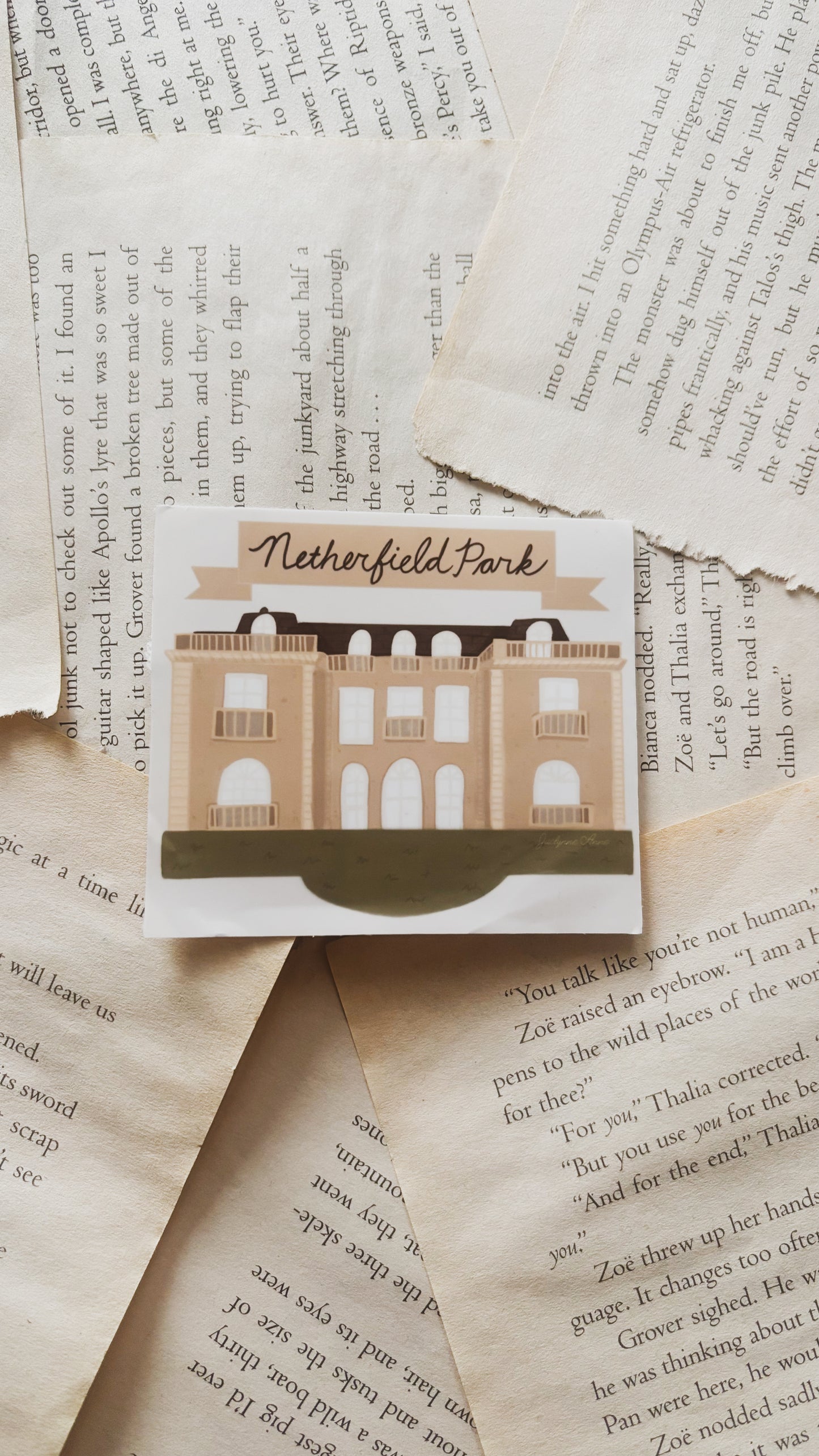 Netherfield Park Vinyl Sticker