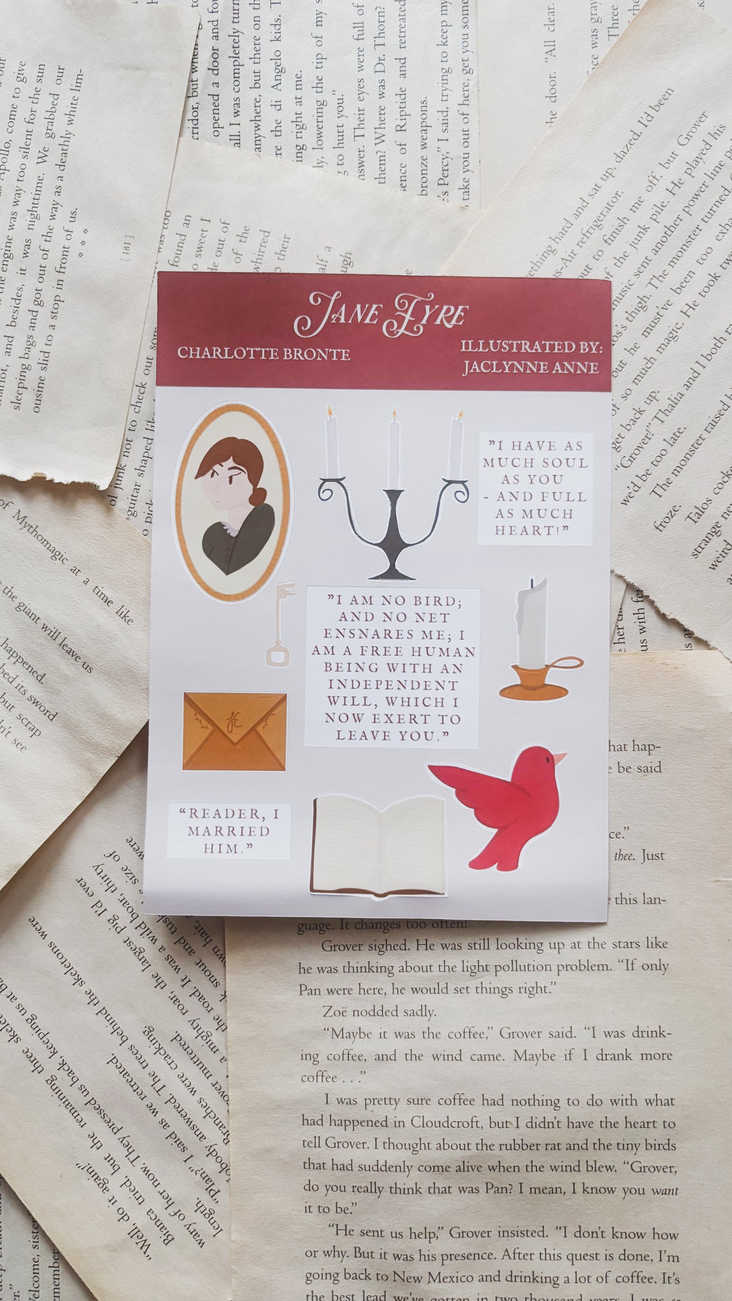 Jane Eyre Sticker Sheet