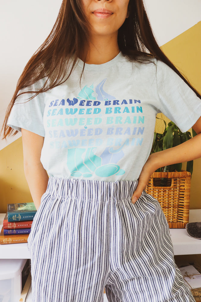 Seaweed Brain Book Unisex Tee