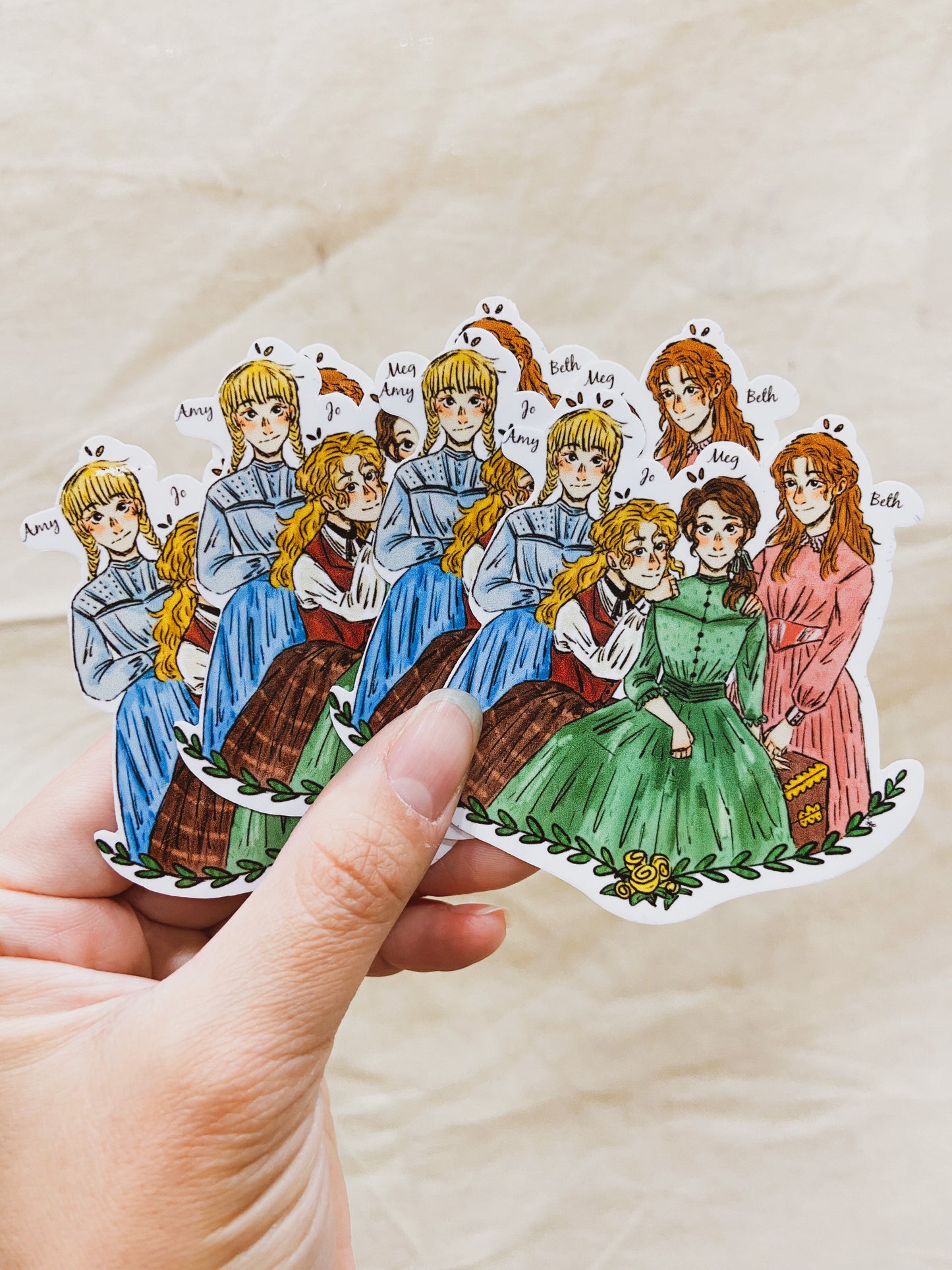 The March Sisters Vinyl Sticker