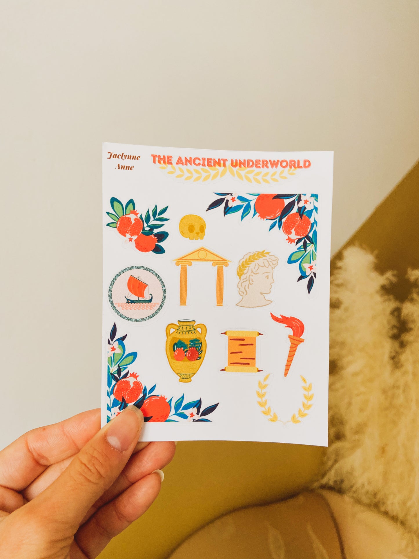 The Ancient Underworld Sticker Sheet